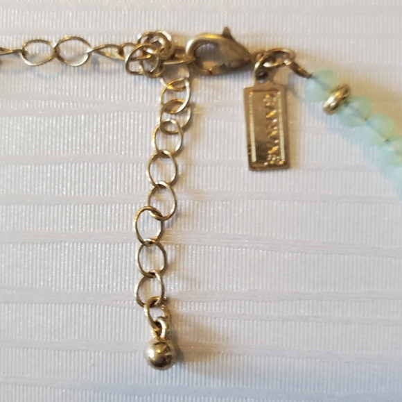 Seafoam Green Beaded Chocker with Tassels - Picture 4 of 6